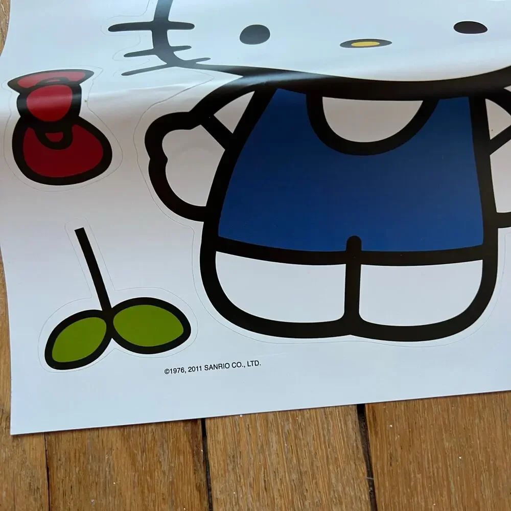 Hello Kitty Large Vinyl Wall‎ Decal Sticker Sheets Sanrio Retro 2011 9